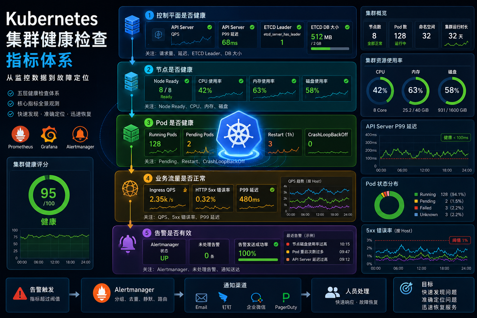 k8s集群监控健康检查指标